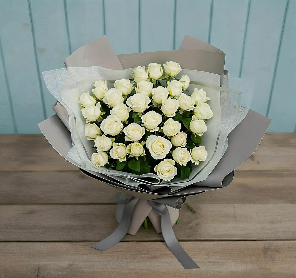 Букет Белоснежная нежность в Заволенье