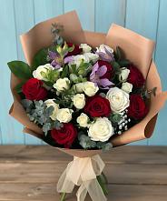 Букет цветов из:  Розы и Альстромерии в Заволенье