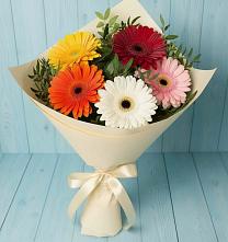 Букет цветов из:  Герберы в Заволенье