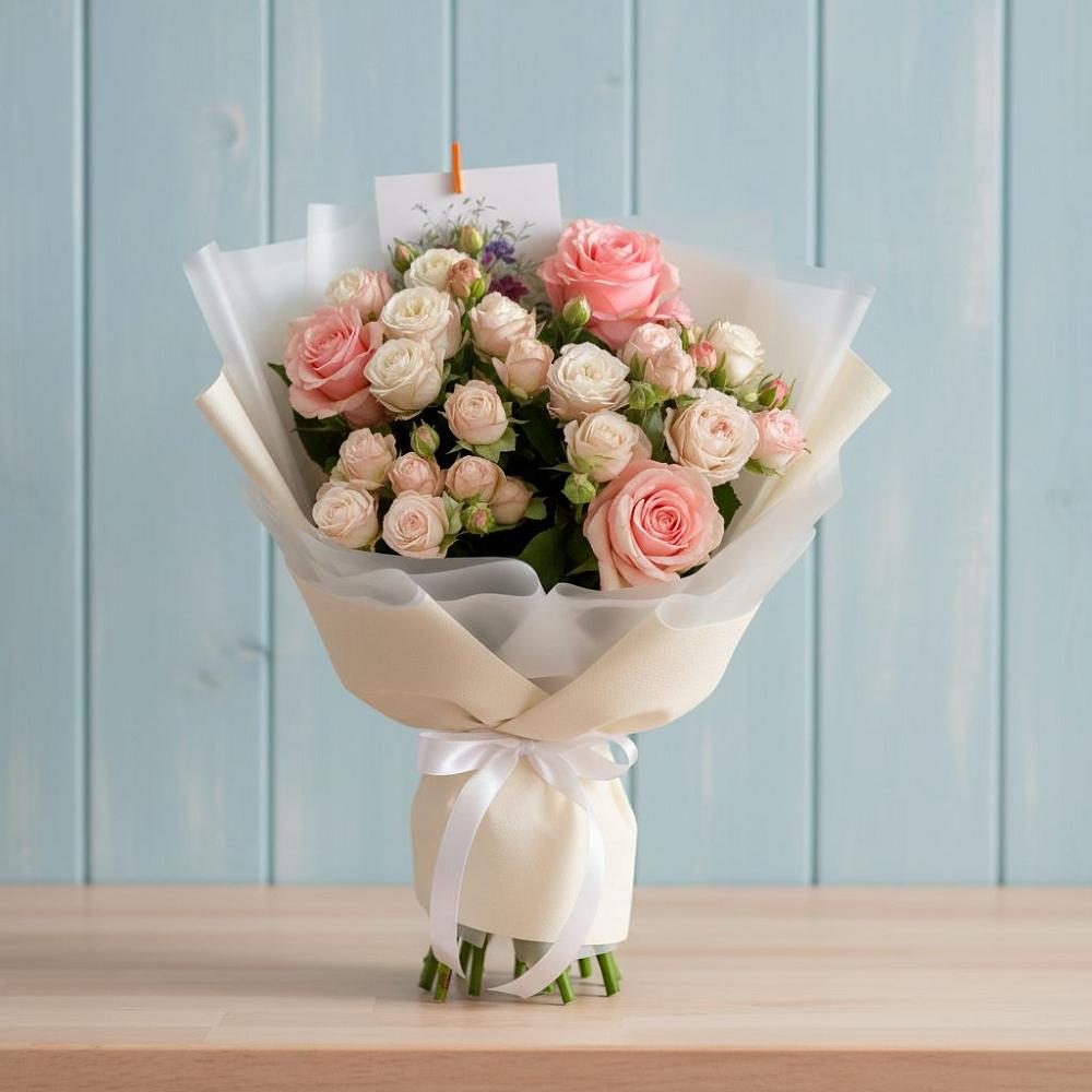 Букет цветов из: Розы в Заволенье