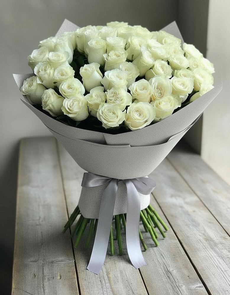 Букет 35 Белых роз в Заволенье