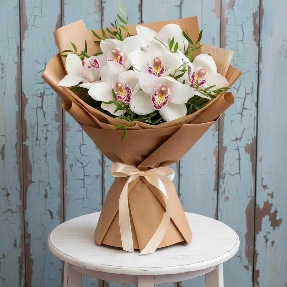 Букет цветов из: Орхидеи и Розы в Заволенье