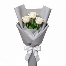 Букет 3 белые розы #REPLACE_PRED# Заволенье