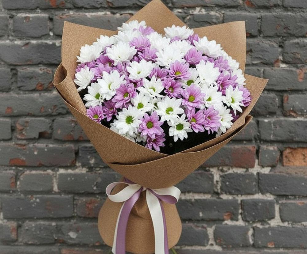 Букет цветов из: Хризантемы в Заволенье