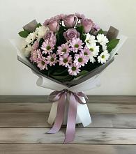 Букет цветов из:  Хризантемы и Розы #REPLACE_PRED# Заволенье