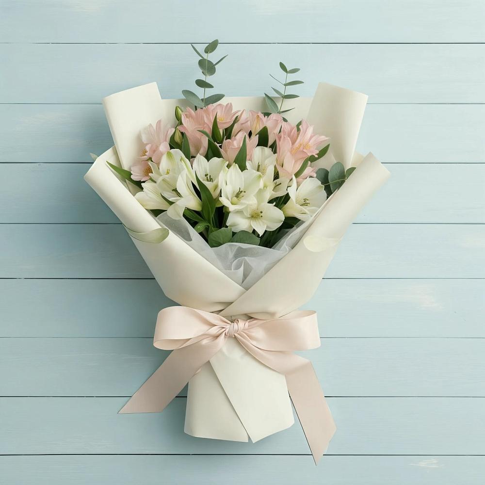 Букет цветов из: Альстромерии в Заволенье