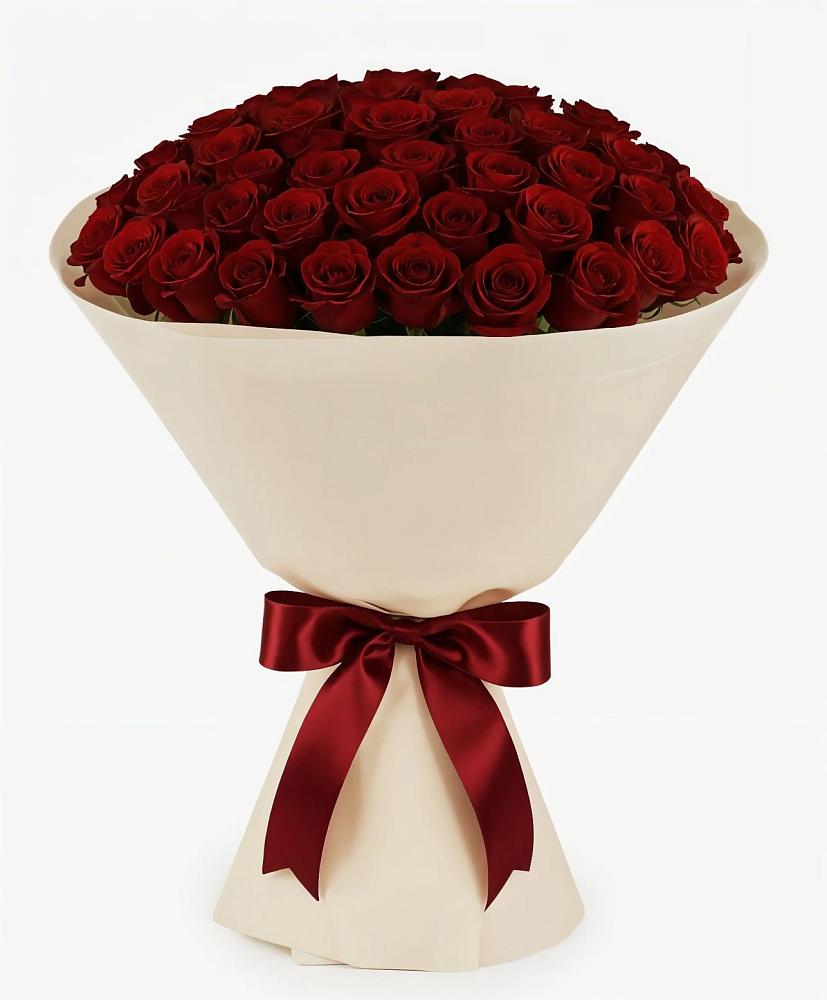 Букет 101 Бордовая роза Блэк Бакарра в Заволенье