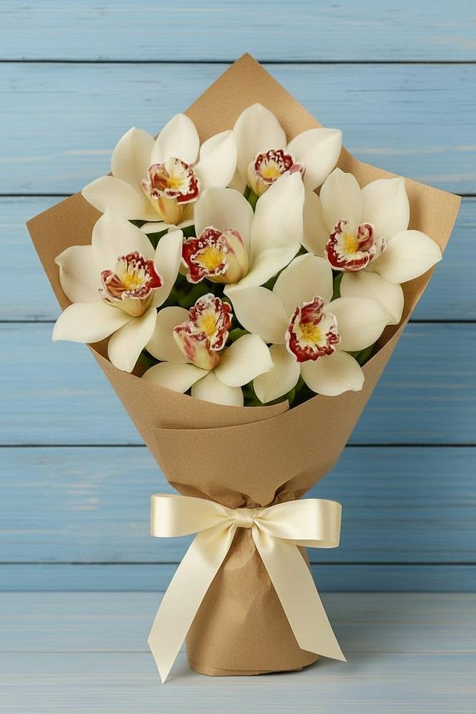 Букет цветов из: Орхидеи и Розы в Заволенье