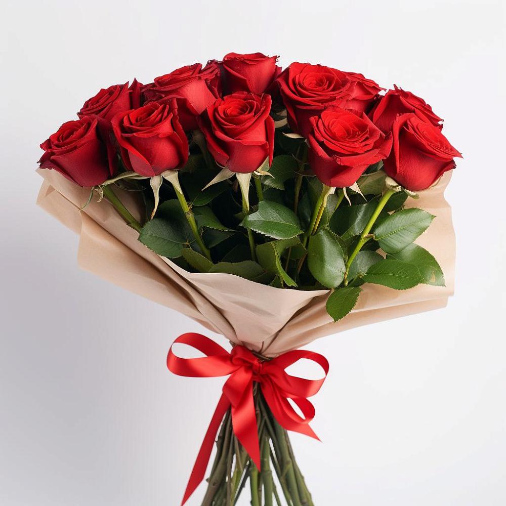 Букет 11 Красных роз Эдлесс Лав в Заволенье