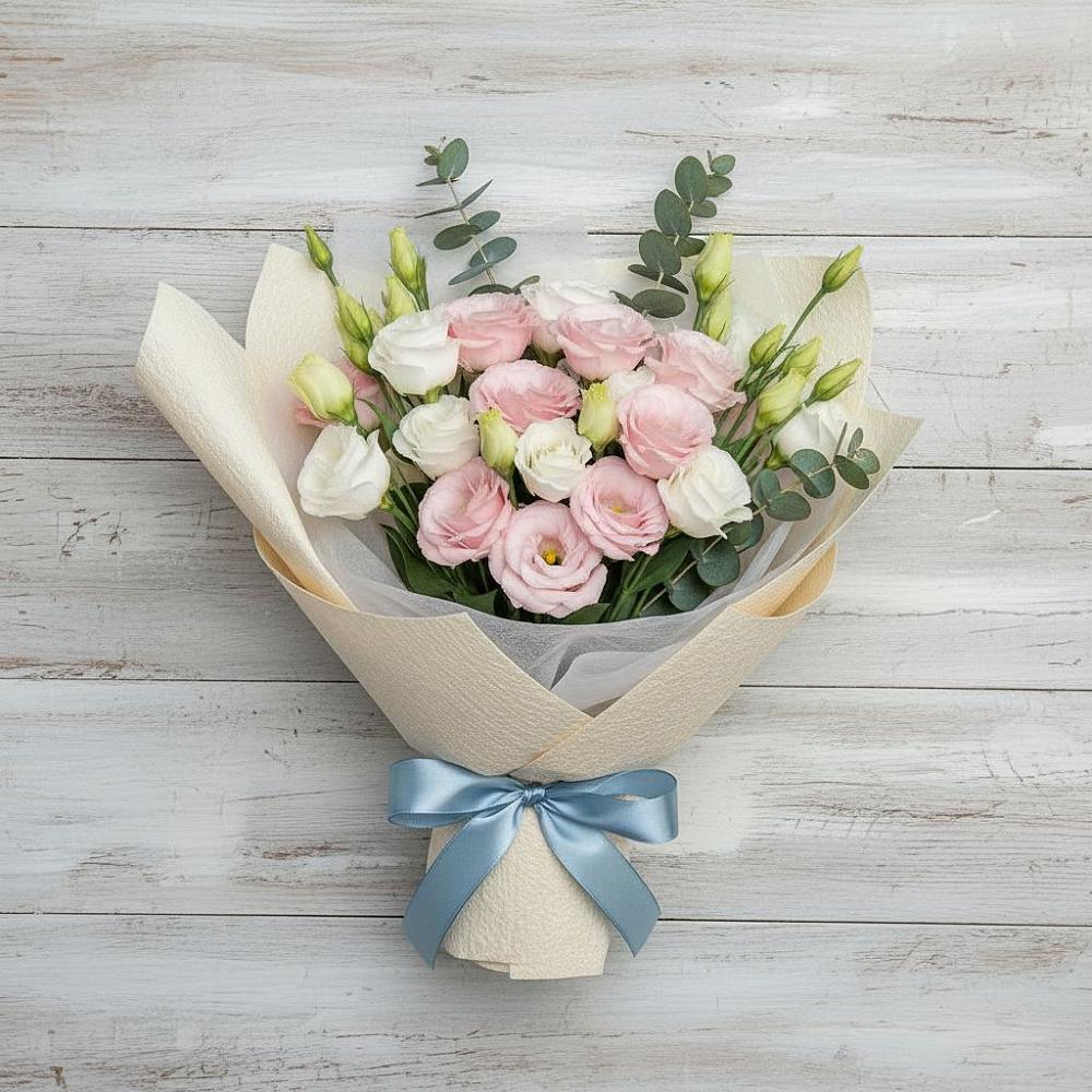 Букет цветов из: Лизиантусы в Заволенье